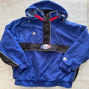 New England Patriots Pro Line STARTER  1/2 Zip Pullover Jacket, Size XXL, 1990s